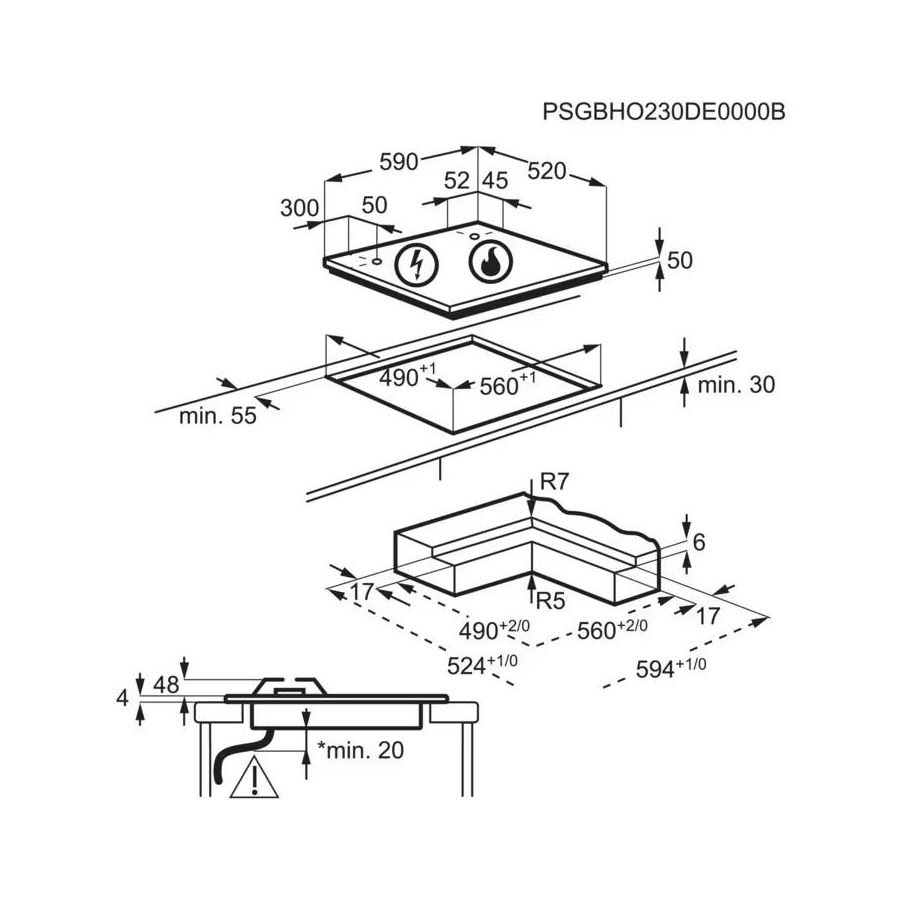 Ploča Electrolux KDI641723K