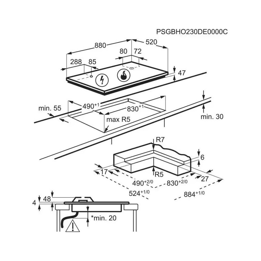 Ploča Electrolux KDI951723K