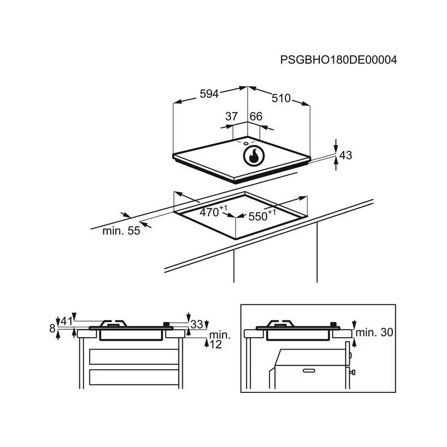 Ploča Electrolux KGG6407K