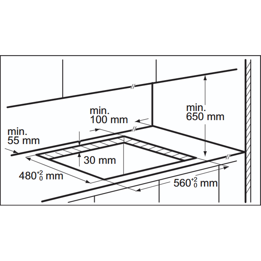 Ploča Electrolux KGG643723L MatBlack