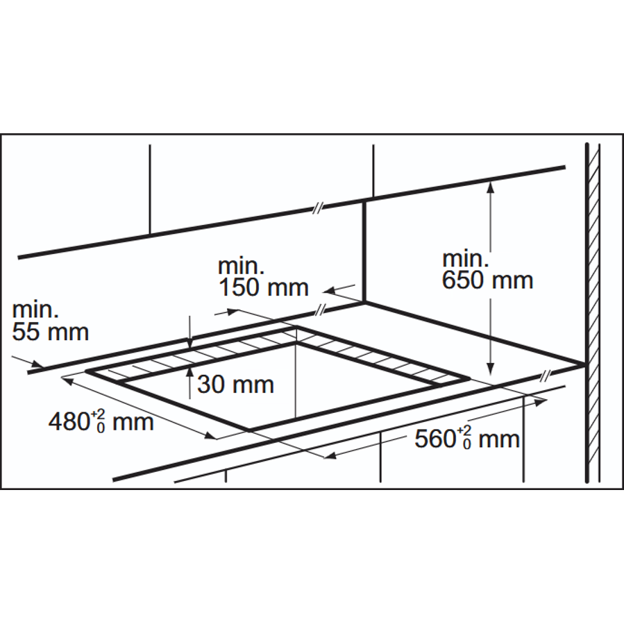 Ploča Electrolux KGG753723L MatBlack