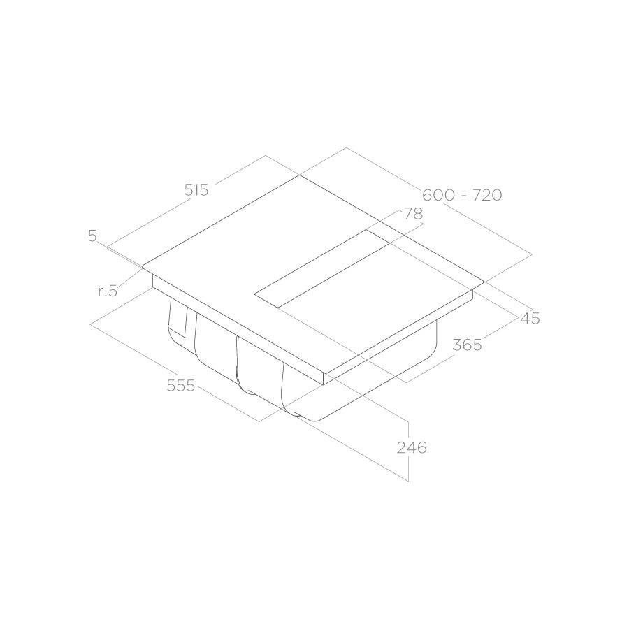 Ploča s napom Elica NikolaTesla Fit BL/A/70 PRF0167054 + napa