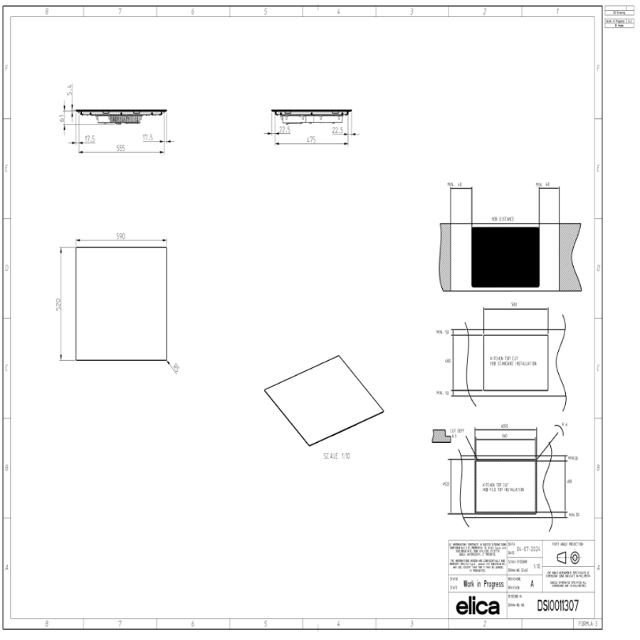 Ploča Elica PRIMIS 604 PLUS BL PRF0199861