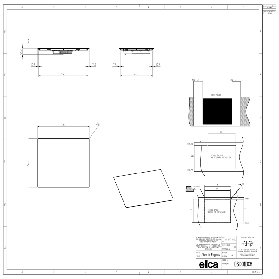 Ploča Elica PRIMIS 804 PLUS BL PRF0199862