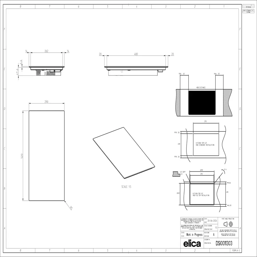 Ploča Elica RATIO 302 PLUS CONNECT BL H2H PRF0199850