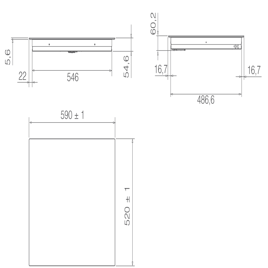 Ploča Elica RATIO 603 BL PRF0183894