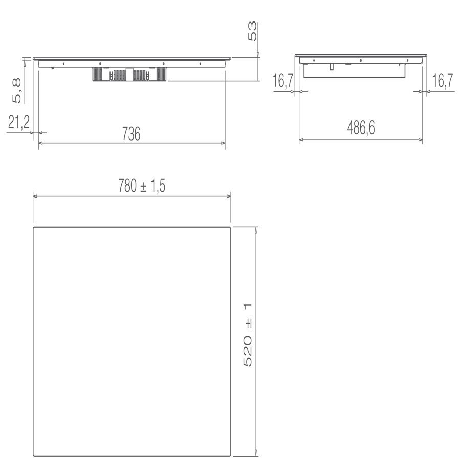 Ploča Elica RATIO 804 PLUS BL PRF0183912