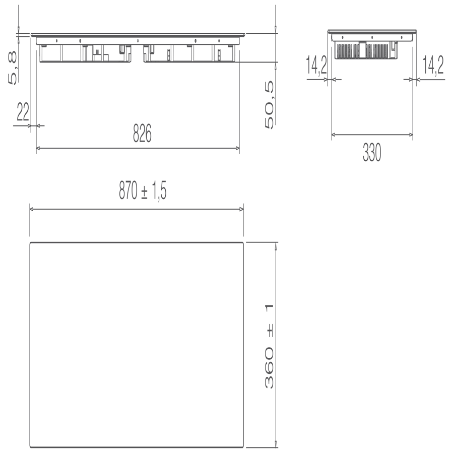 Ploča Elica RATIO 874 SLIM BL PRF0183917