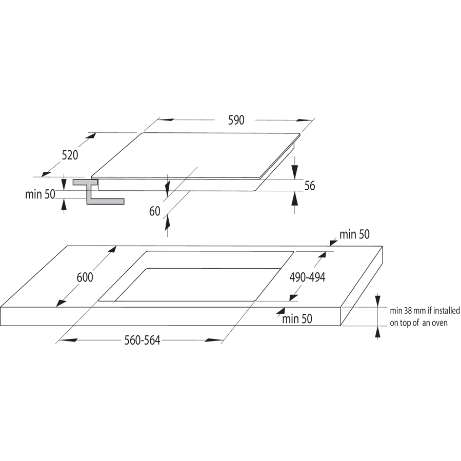 Ploča Gorenje GI6401BCE