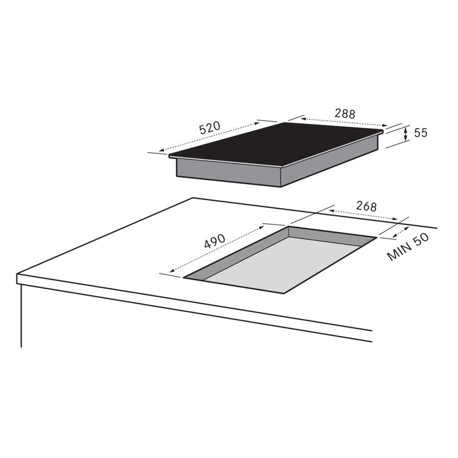 Ploča Midea MCH300D111K0