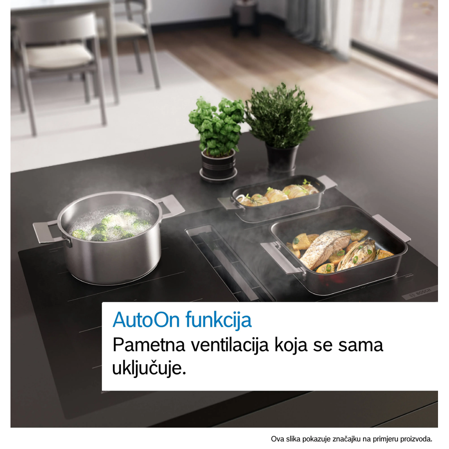 Ploča s napom Bosch PVQ81AH26E MattBlack PerfectFry WiFi (595m3/h)