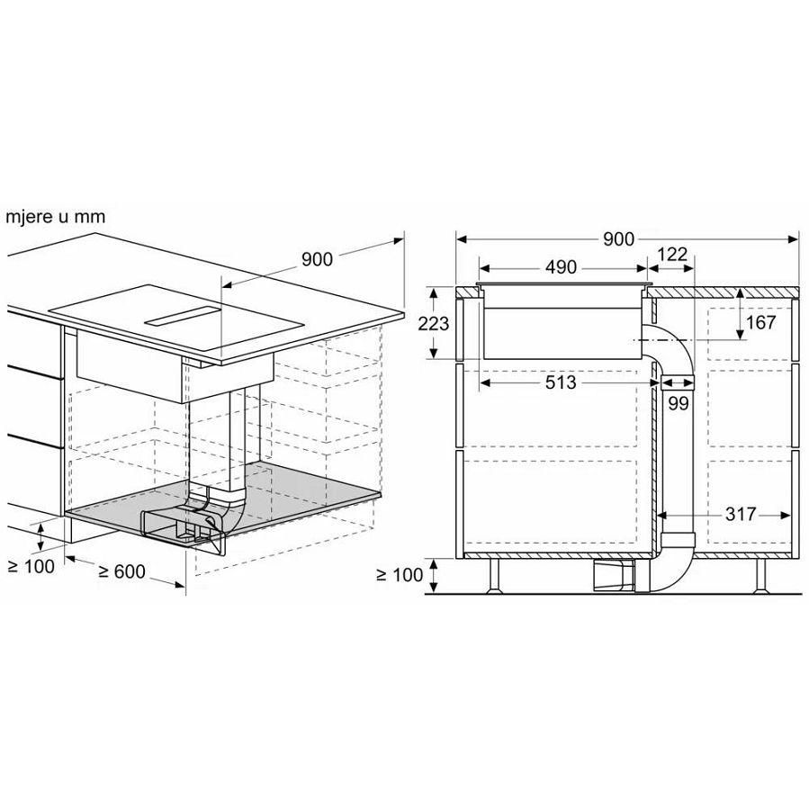 Ploča s napom Bosch PXX875D67E