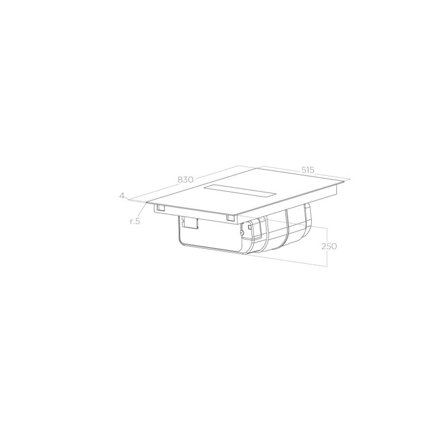 Ploča s napom Elica NikolaTesla Fit XL BL/A/83 PRF0179476