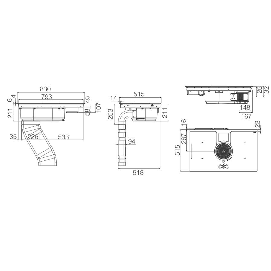 Ploča s napom Elica NikolaTesla One EVO BL/A/83 PRF0196318