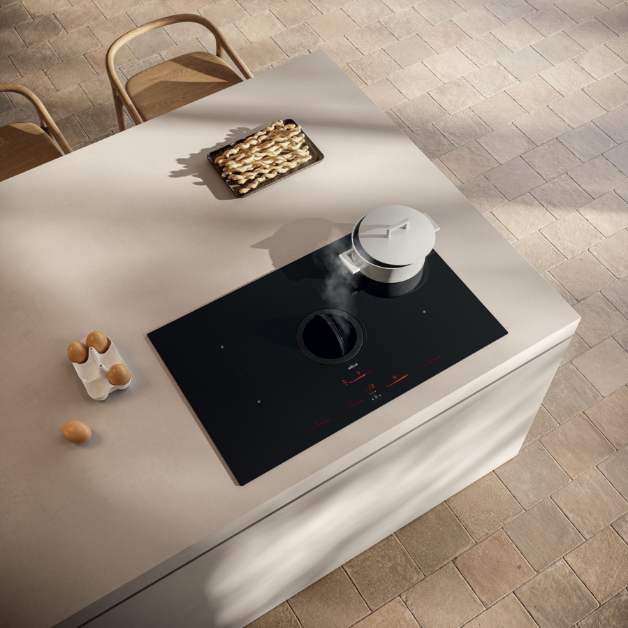 Ploča s napom Elica NikolaTesla One HP RAW BR/A/83 MatBlack PRF0200577