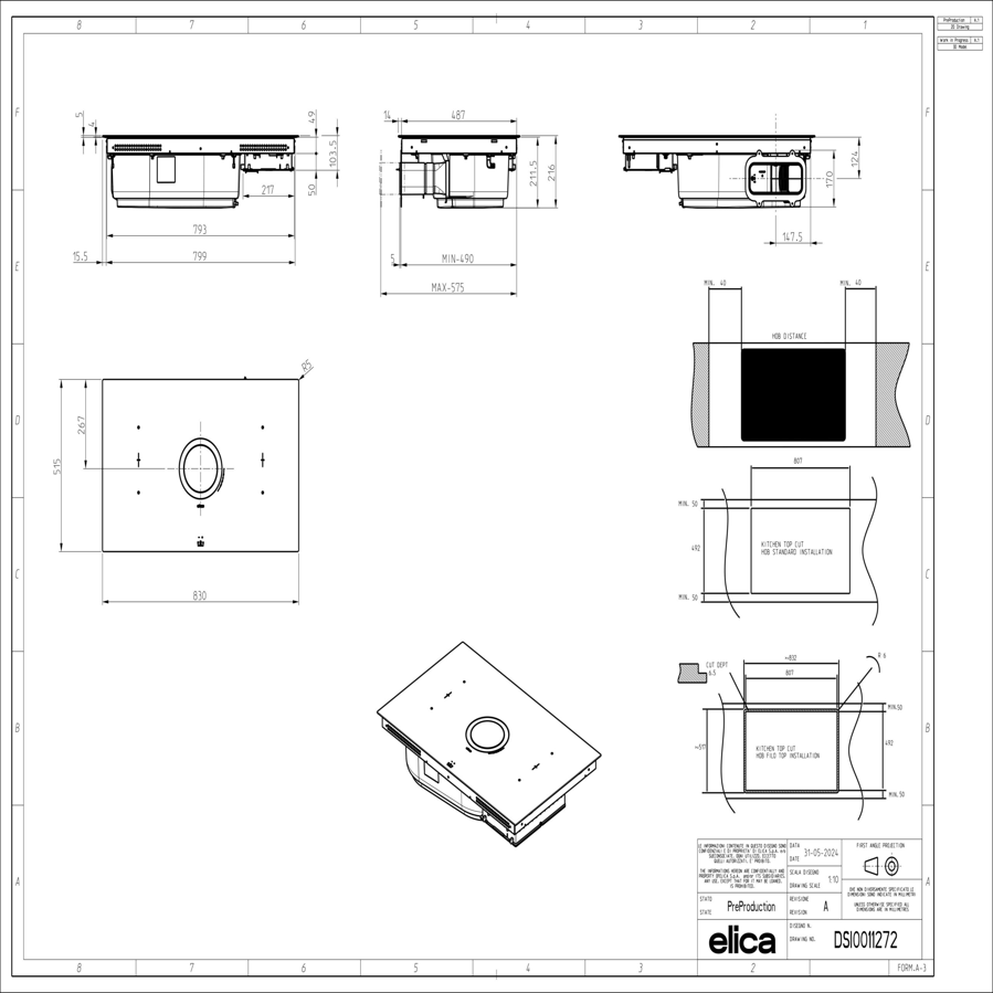 Ploča s napom Elica NikolaTesla Switch Glow EVO BL/A/83 PRF0196335