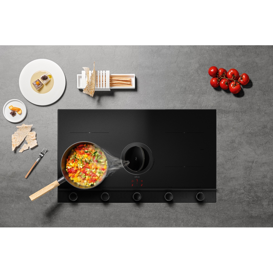 Ploča s napom Elica NikolaTesla Unplugged RAW BR/A/90 MatBlack PRF0200580