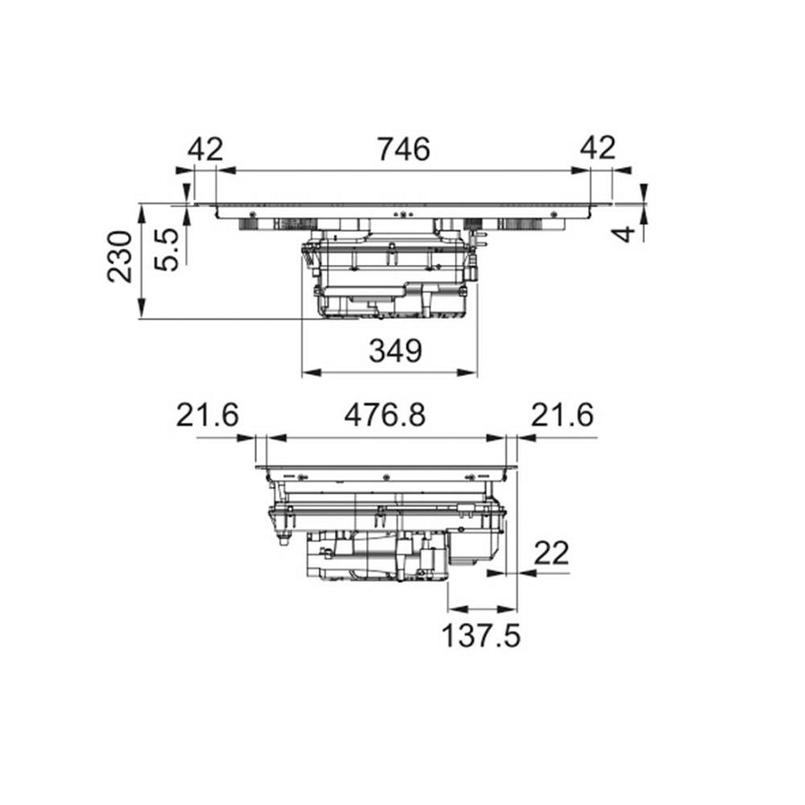 Ploča s napom Faber Galileo Linear A830 340.0708.972