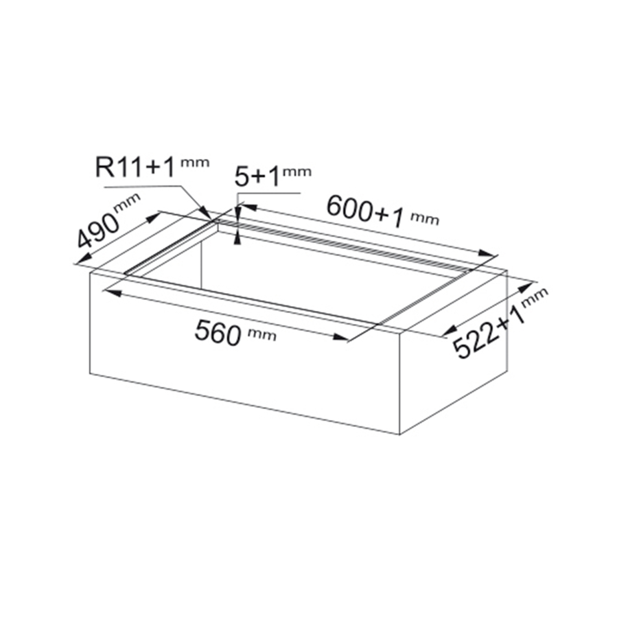 Ploča s napom Faber Galileo Slim F600 340.0708.974