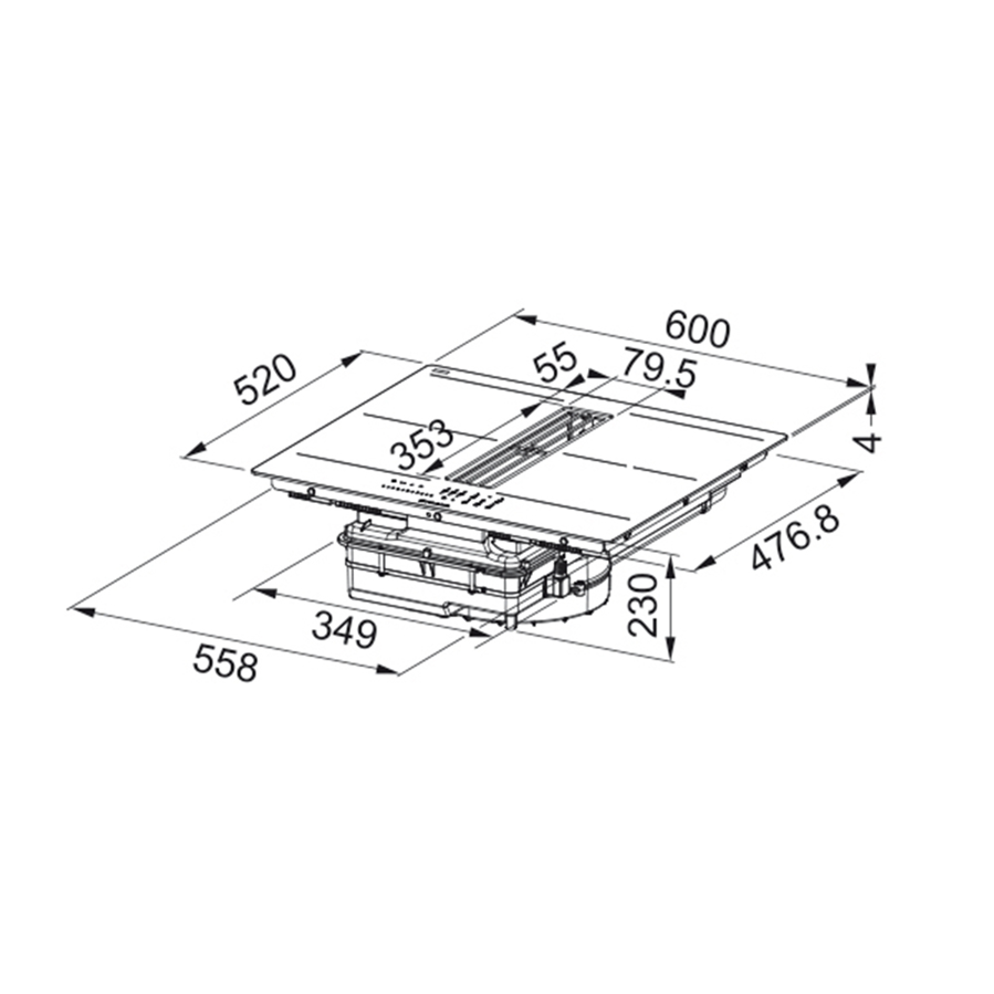 Ploča s napom Faber Galileo Slim F600 340.0708.974