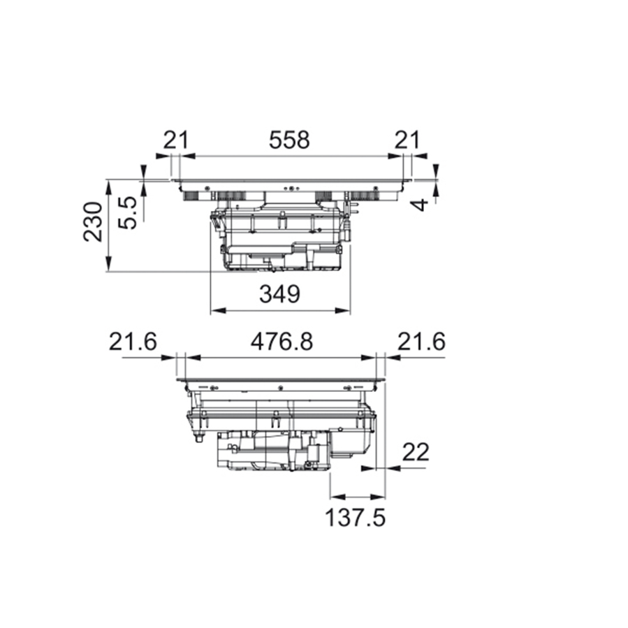 Ploča s napom Faber Galileo Slim F600 340.0708.974
