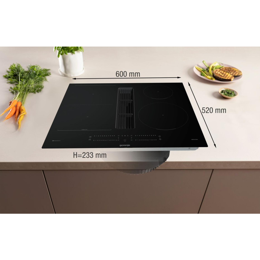 Ploča s napom Gorenje GEH6432BSCWF WiFi (627m3/h)