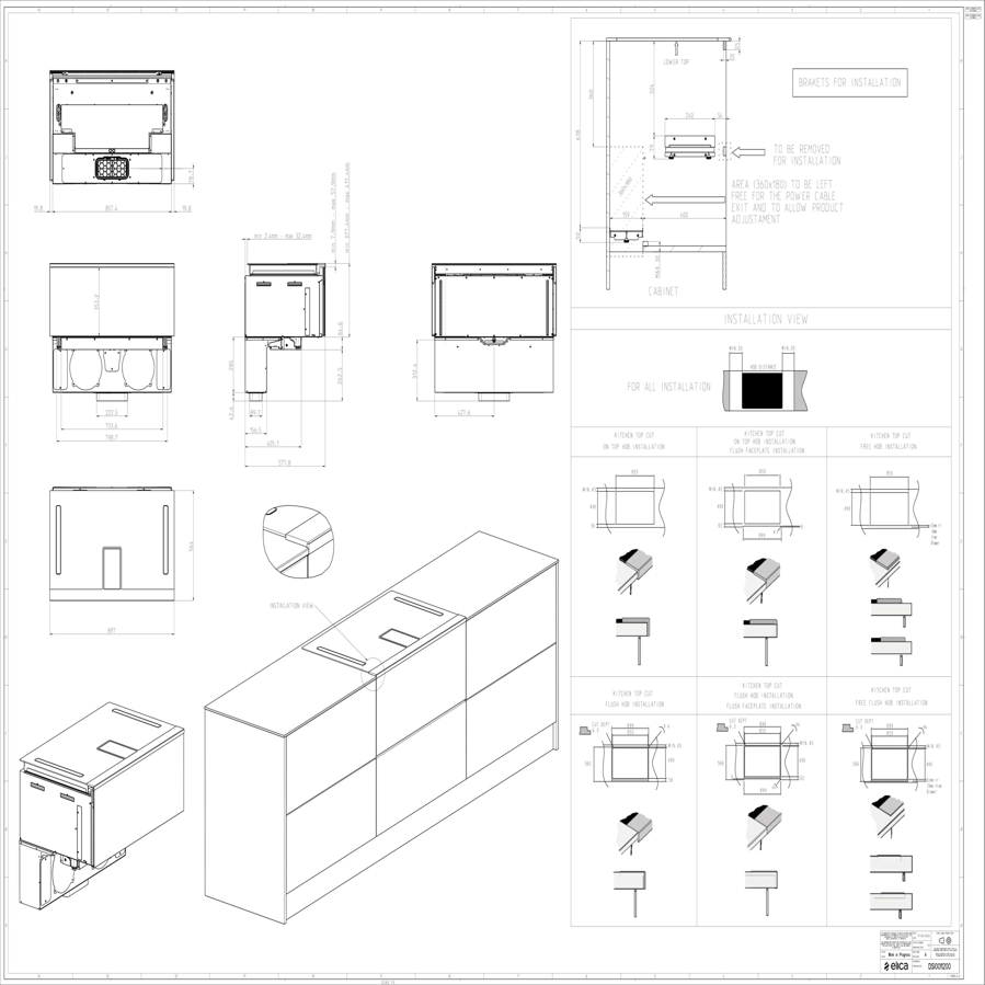 Ploča s napom + pećnica Elica LHOV - 3u1 PRF0195920