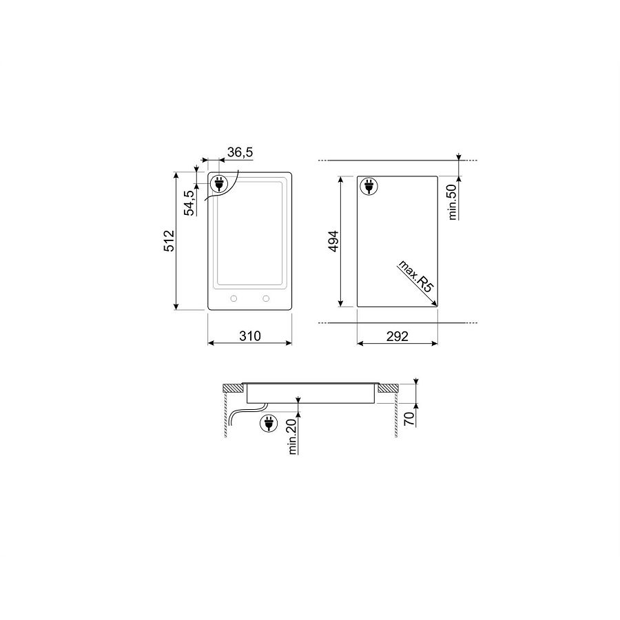 Ploča Smeg PGF30T-1