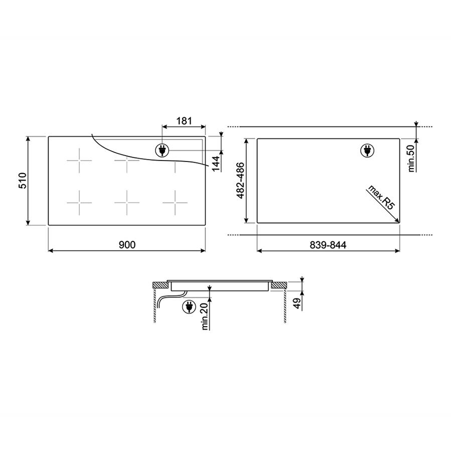 Ploča Smeg SI1M24954D