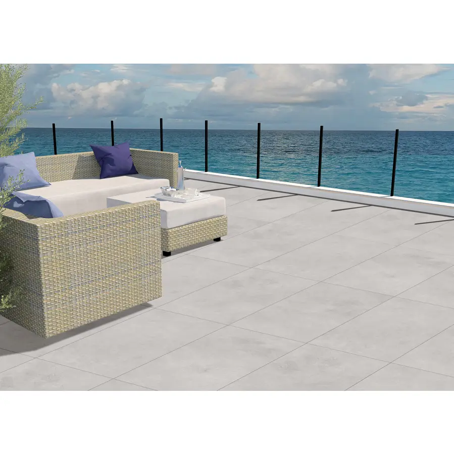 Pločica keramička CEMENTO BIANCO matt 600x1200mm 2kom 1.44m2