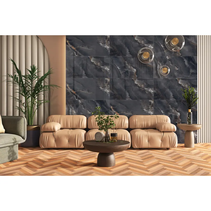 Pločica keramička RENO ONYX DARK high glossy 600x1200mm 2kom 1.44m2