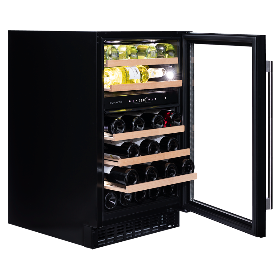 Podpultni hladnjak za vino Dunavox DAUF-38.100DB - 88cm širina 50 cm