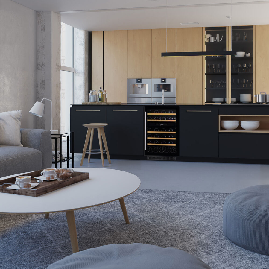 Podpultni hladnjak za vino Dunavox DAUF-38.100DB - 88cm širina 50 cm