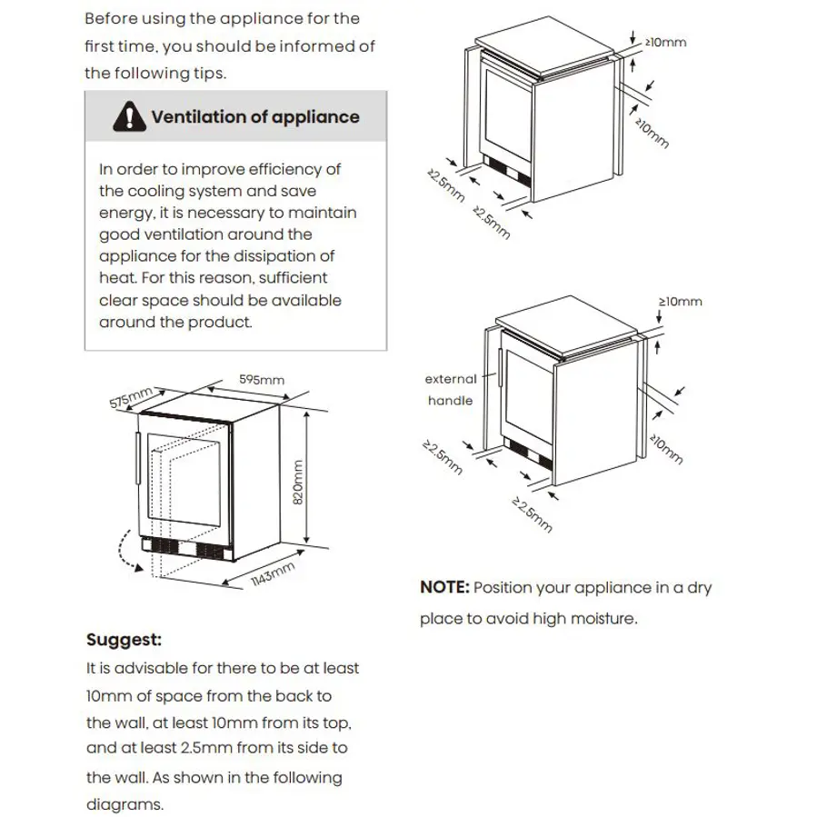 Podpultni hladnjak za vino Hisense RW3N122GSLF WiFi - 82cm