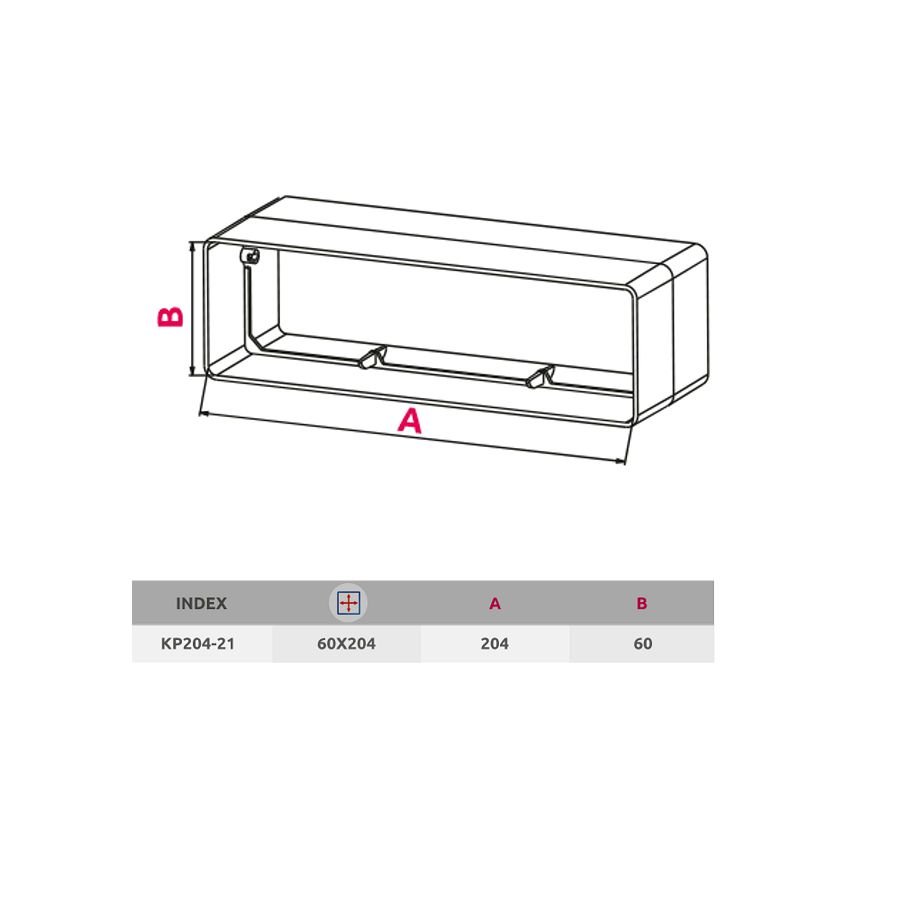 Povezna spojnica Awenta KP204-21 60x204mm