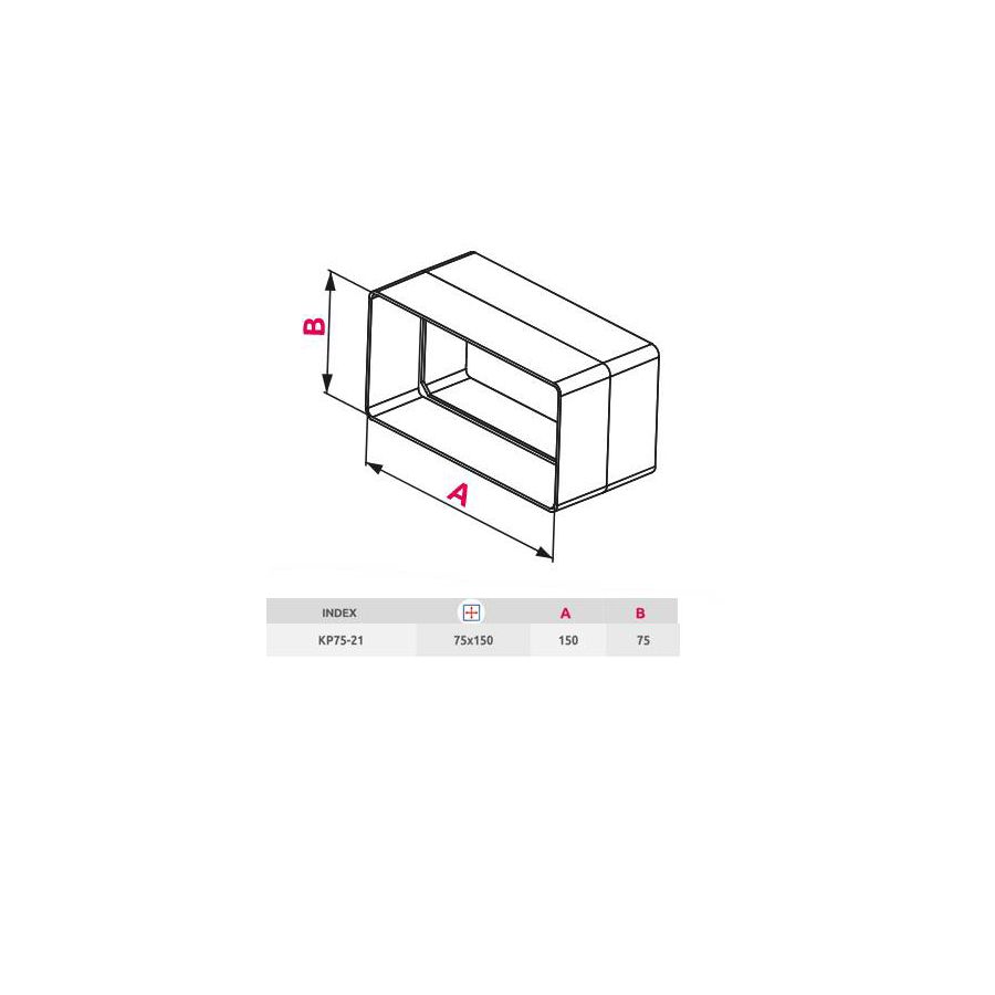 Povezna spojnica Awenta KP75-21 75x150mm