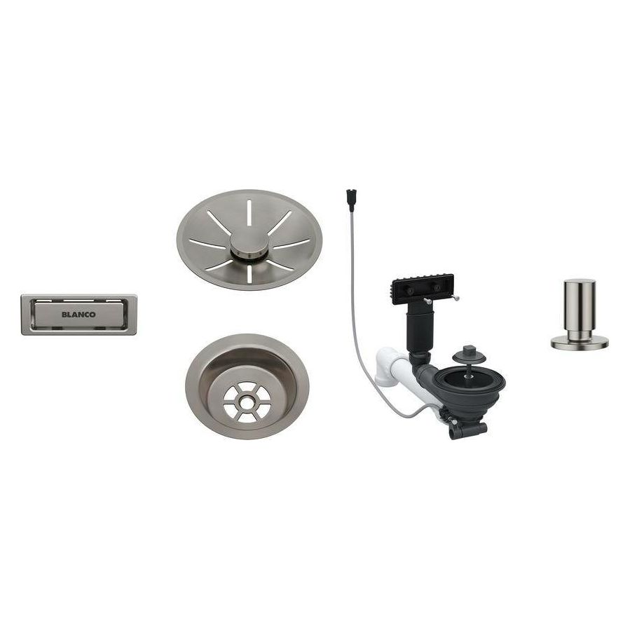 Pribor Blanco InFino satin platinum set za jedno korito s dalj. 207435