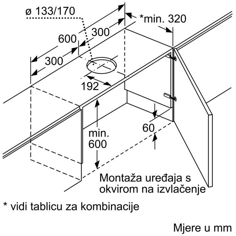 Pribor za napu Bosch DSZ4660