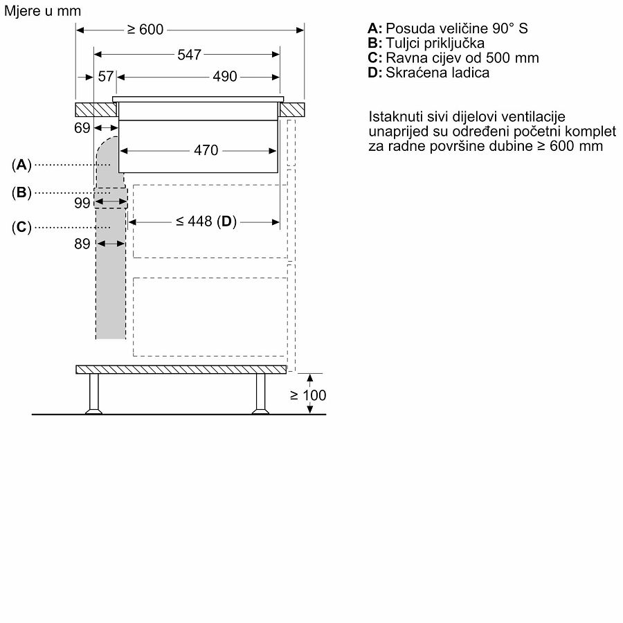 Pribor za napu Bosch HEZ9VDKE1