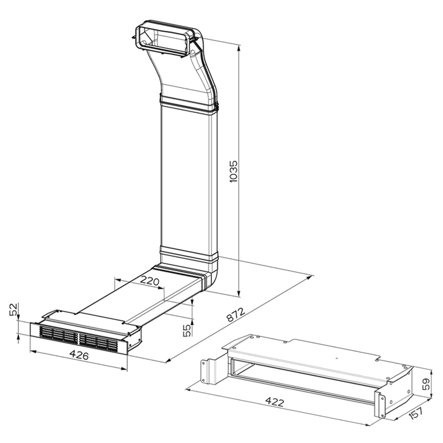 Pribor za napu Faber 60H + keramički filter 112.0626.656