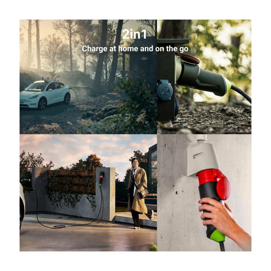 Punjač za EV Green Cell EVGC01 11kW, 16A Tip2 7m