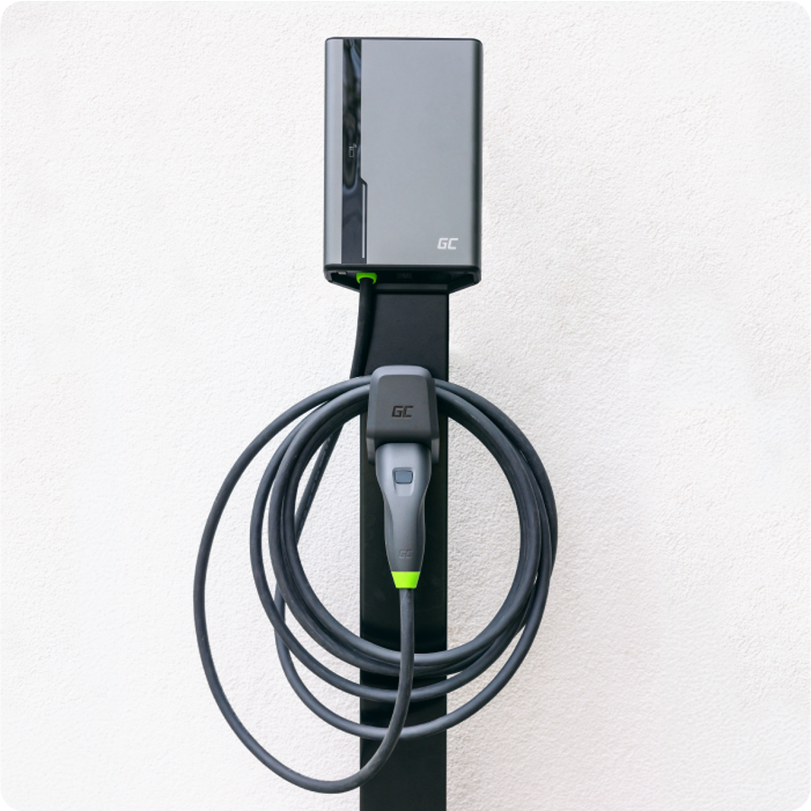 Punjač za EV Green Cell EVGC021B2275 HabuDen 22kW 32A Tip2 7,5m WiFi RFID NFC BT