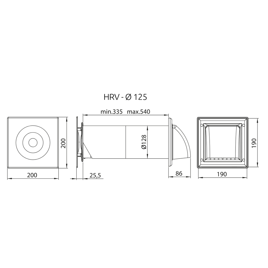 Rekuperator topline Awenta HRV125P s daljinskim