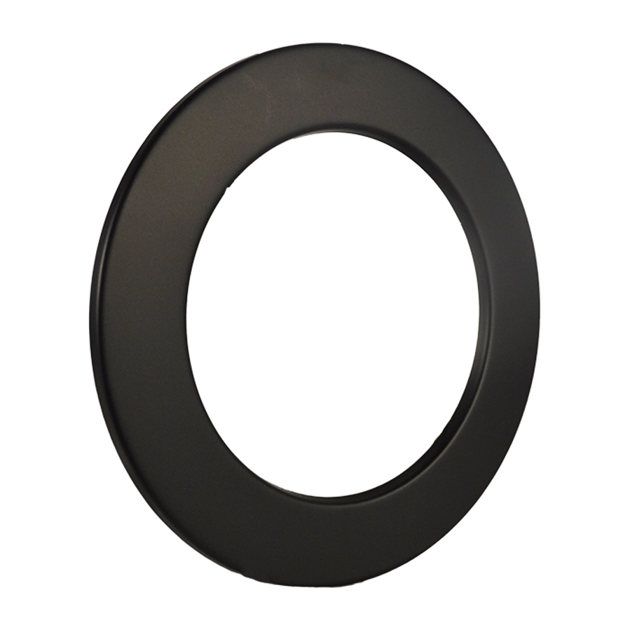 Rozeta dimovodna čelična 155mm s nastavkom 3cm