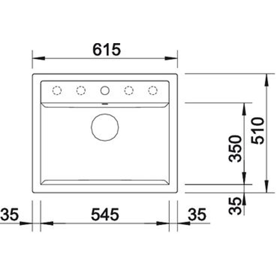 Set Blanco Dalago 6 crni 525873 + Mida VT crna 526145
