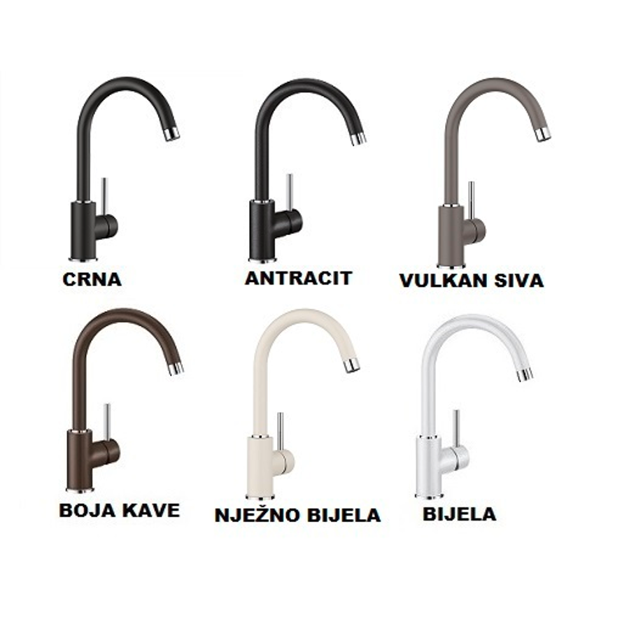 Set Blanco Dalago 6 crni 525873 + Mida VT crna 526145