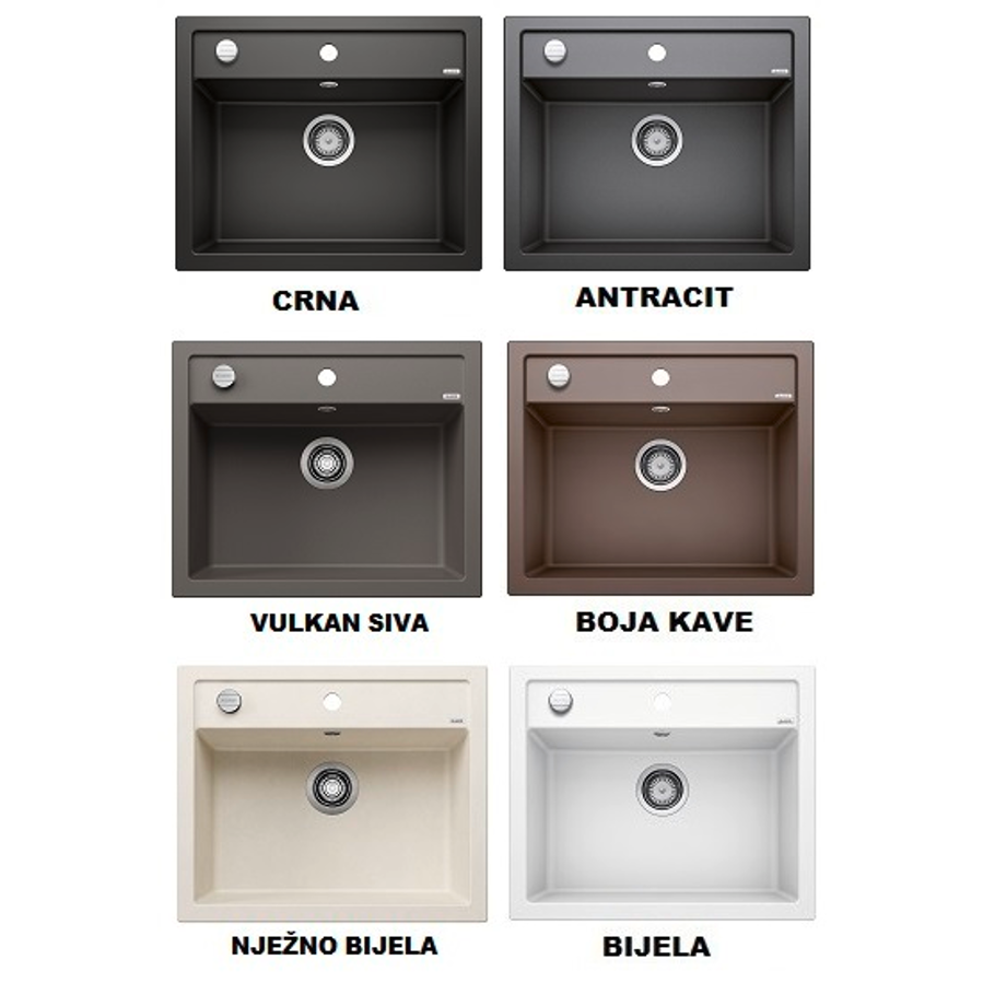 Set Blanco Dalago 6 crni 525873 + Mida VT crna 526145