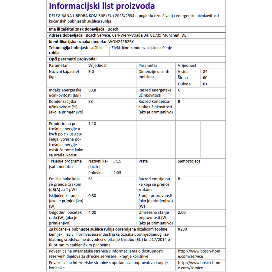 Set Bosch perilica + sušilica WGB256A2BY + WQH245B2BY iDos WiFi