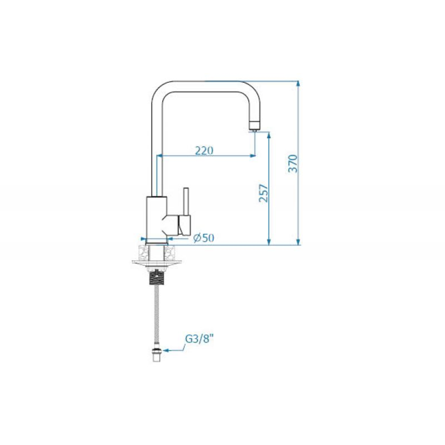Slavina Alveus DUAL VT carbon 1139812
