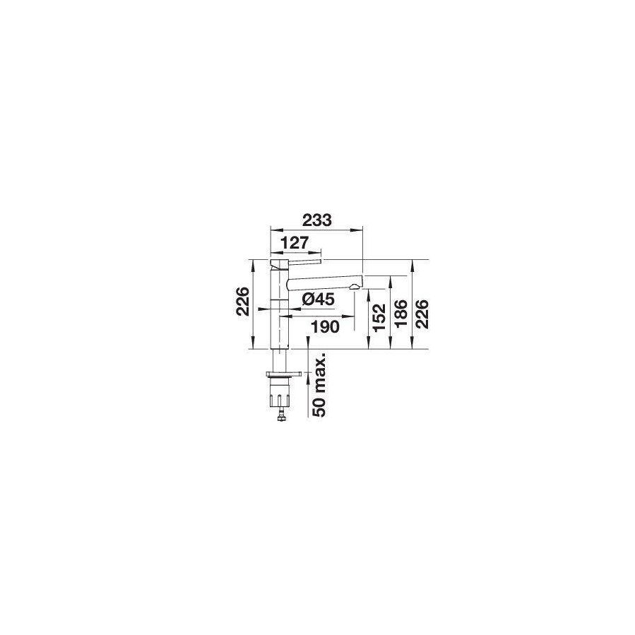 Slavina Blanco Alta II VT satin platinum 527709